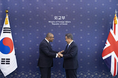 Foreign Secretary James Cleverly visits DMZ in the ROK
