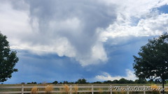 September 27, 2022 - A shaft of rain trying to reach the ground. (ThorntonWeather.com)