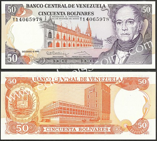 Venezuela 50 bolivares 1992
