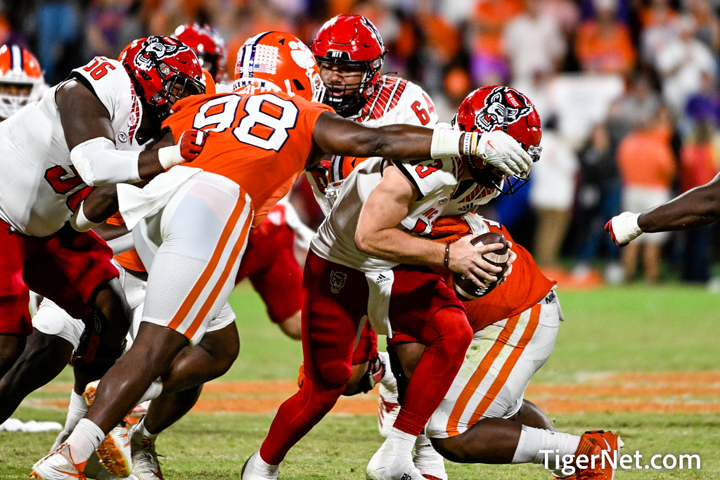Clemson Football Photo of Myles Murphy and NC State