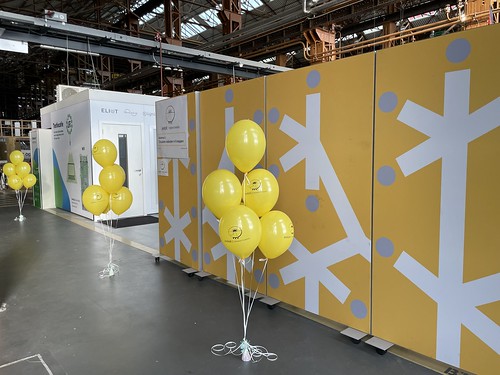 Tafeldecoratie 6ballonnen Bedrukt Bedrijfsfeest AMROR RDM Rotterdam