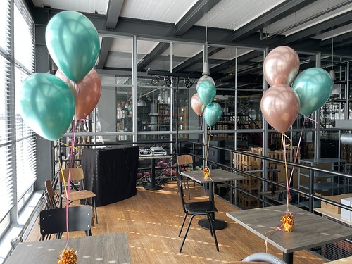 Table Decoration 3 balloons Corporate Party Jordys Bakery Rotterdam