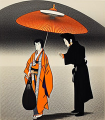 j'ai commandé des parapluies oranges- 045