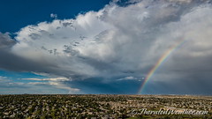October 1, 2022 - A beautiful rainbow from a passing thunderstorm. (ThorntonWeather.com)