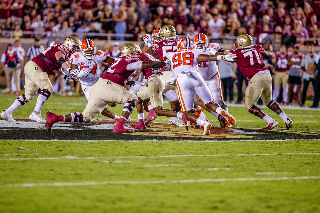 Clemson Football Photo of Myles Murphy and Florida State