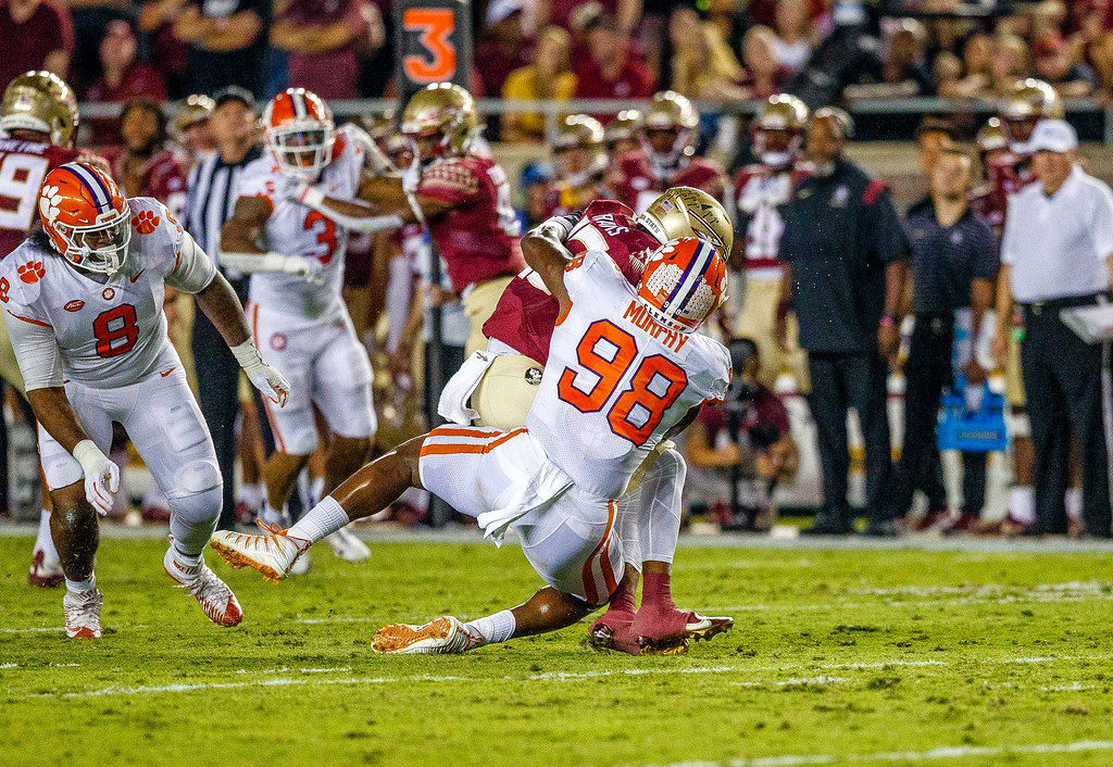Clemson Football Photo of Myles Murphy and Florida State