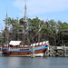 Elizabeth II  - square-rigged sailing ship  Manteo -  North Carolina