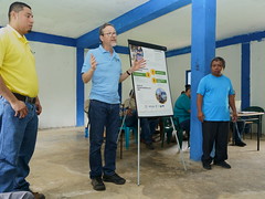 presenting an overview of a mini-grid electricity system for San Benito Poite village...