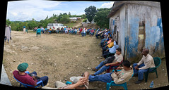community consultation for the preliminary meeting under the FPIC protocol...  in San Vicente village...