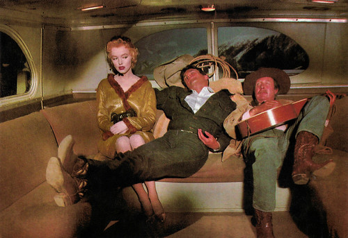 Marilyn Monroe, Don Murray and Arthur O'Connell in Bus Stop (1956)
