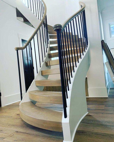 Curved Stair by Andronx Stair Co