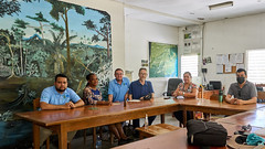 Christina Garcia (Executive Director), Said Gutierrez (Protected Areas Program Director), Amin Matar (Energy Unit) and colleagues from the LAIT UP BELIZE! technical assistance project...