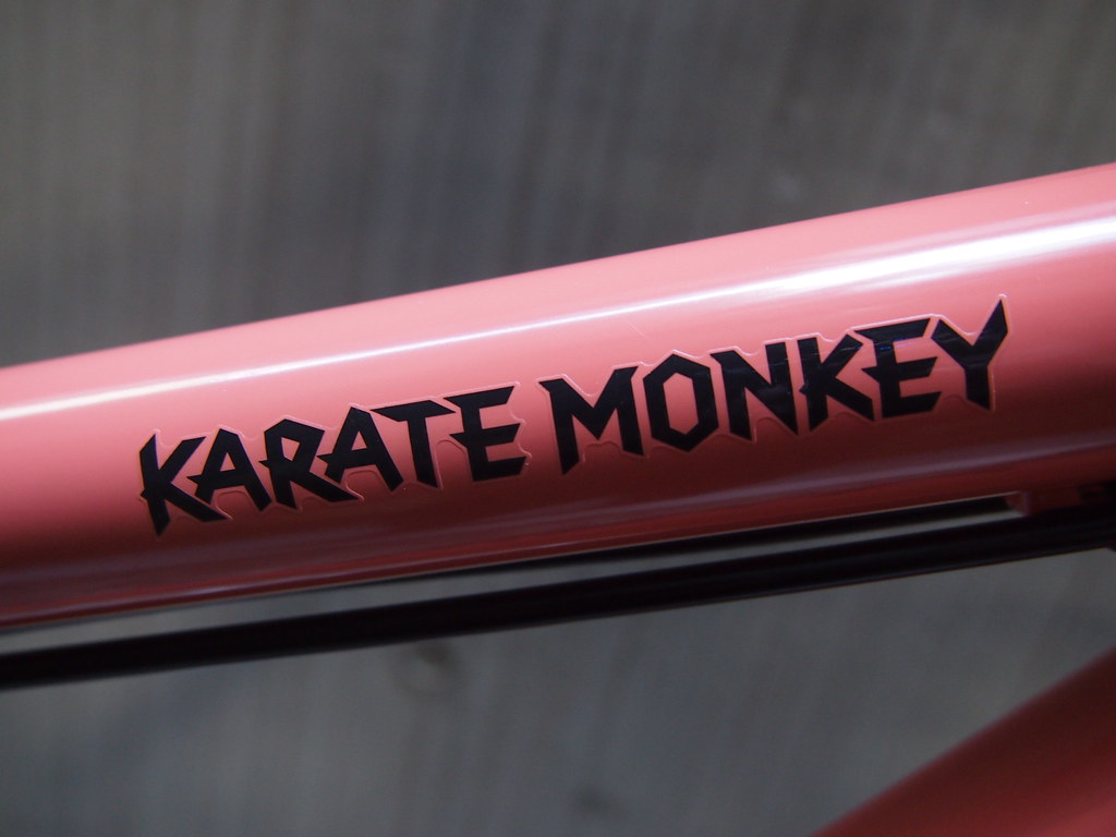 SURLY Karate Monkey Salmon Sram Logo 2