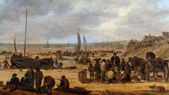 Jan van Goyen, The beach at Egmond-aan-Zee