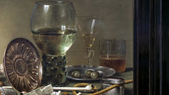 Heda, Still Life with Glasses and Tobacco
