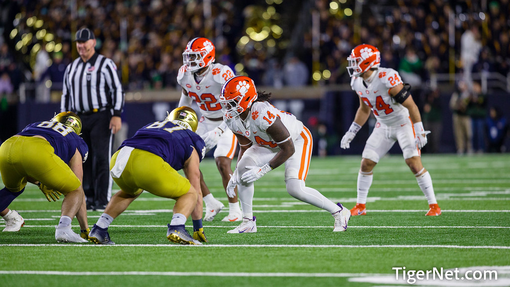 Clemson Football Photo of Kevin Swint and notredame