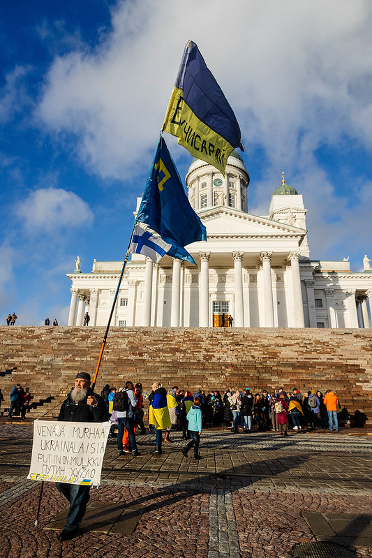 Ukrainian protest in Helsinki<br/>© <a href="https://flickr.com/people/60375235@N00" target="_blank" rel="nofollow">60375235@N00</a> (<a href="https://flickr.com/photo.gne?id=52482609983" target="_blank" rel="nofollow">Flickr</a>)