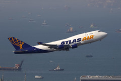 N473MC, Boeing 747-400BCF, Atlas Air, Hong Kong