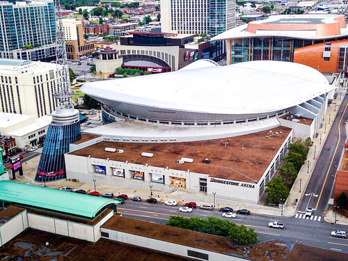 Bridgestone Arena from above