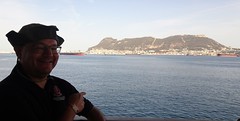 Goofy hat at the Straits of Gibraltar
