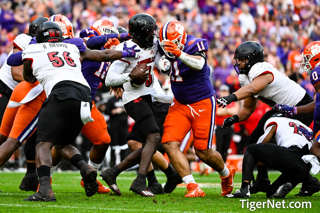 Clemson Football Photo of Bryan Bresee and Louisville
