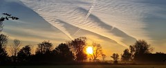 Sunrise with amazing cloud formation