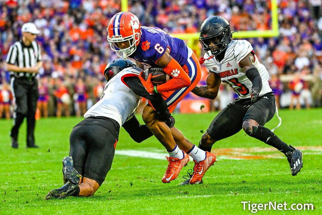 Clemson Football Photo of EJ Williams and Louisville