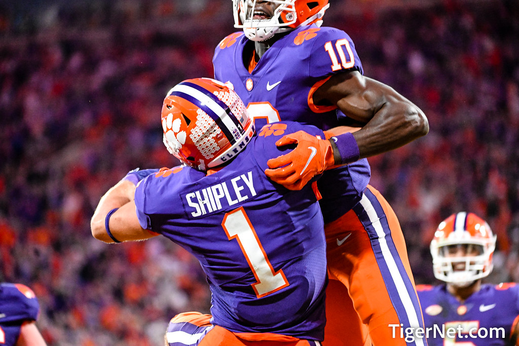 Clemson Football Photo of Joseph Ngata and Will Shipley and Louisville