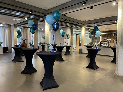 Table Decoration 3 balloons Corporate Party COOPERATIEVE VERENIGING NEDERLANDSE ASSURANTIE BEURS U.A. VNAB Boompjes Rotterdam