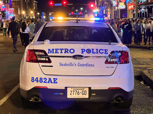 Nashville Metro Police Car on Broadway