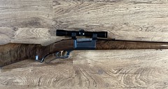 Savage 99 - Repaired stock and refinished. Added curved butt plate.