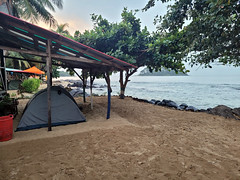 camp on the beach