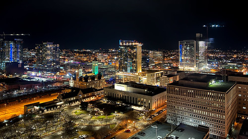 Downtown Nashville at Night 16:9