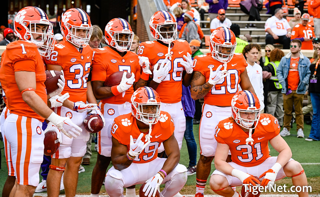 Clemson Football Photo of Kobe Pace and miami