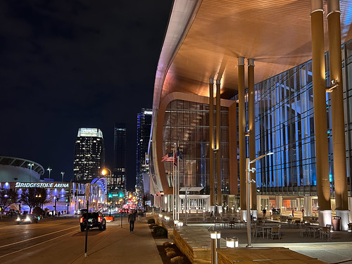 Music City Center at night