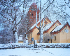 Snow at the church