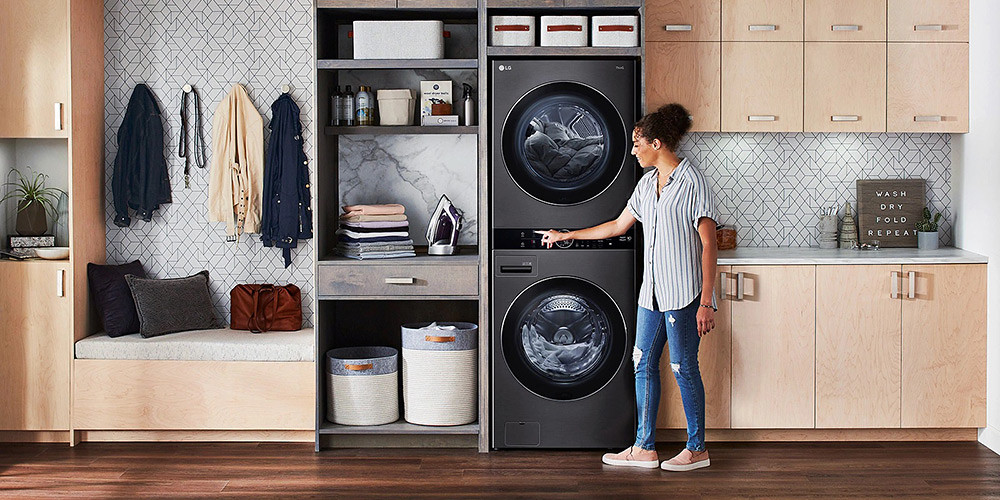 【新聞圖片2】LG-WashTower-AI-智控洗乾衣機擁有時尚外型，完美搭配居家生活風格