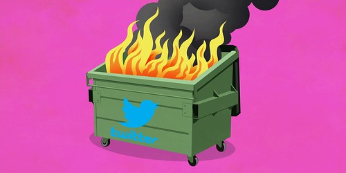Twitter Dumpster Fire by Wesley Fryer, on Flickr