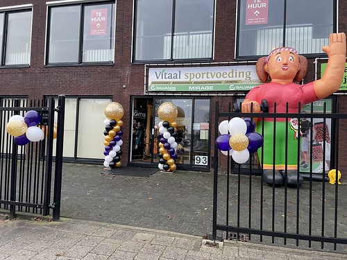 Balloon Column Wide Round Balloon Topiary Birthday 50 Years Sarah Vitaal Sportvoeding Hoogvliet Rotterdam