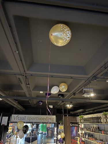 Helium Balloons Birthday 50 Years Sarah Vitaal Sportvoeding Hoogvliet Rotterdam