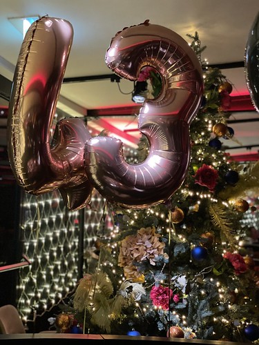 Foilballoon Number 43 Birthday Christmas The Harbour Club Rotterdam