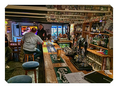 In the Bar, Slipway Hotel, Fore Street, Port Isaac, Cornwall, England UK