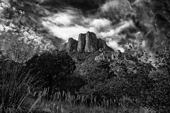 It’s Early on This Tuesday Morning (Black & White, Big Bend National Park)