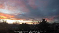 December 14, 2022 - Nice sunset! (ThorntonWeather.com)