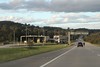 Approaching the northbound truck inspection station on the Hume Highway at Marulan