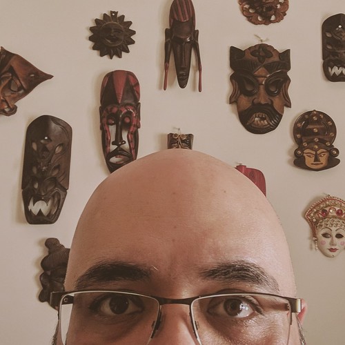 Wall of masks at my older sister's place