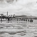 Seoul Korea Airport Army Solders Boarding a Plane Circa 1952 - Korean War Era