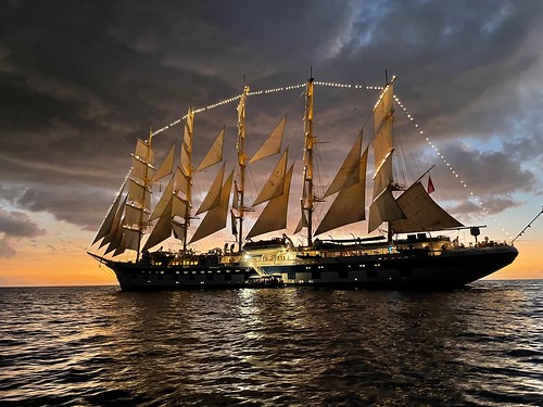 Royal Clipper, the light show