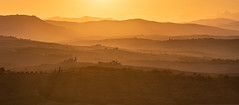 Sunset over Val d'Orcia