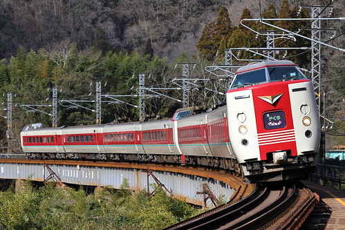 JR西日本, 特急やくも, 381系電車, 伯備線, 備中川面